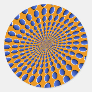 Optische Illusion Pods Ronde Sticker