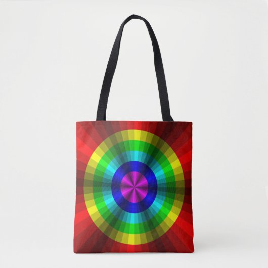 Optische Illusion Rainbow All-over-Print tas (Voorkant)