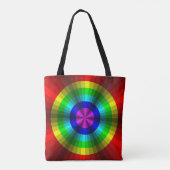 Optische Illusion Rainbow All-over-Print tas (Achterkant)