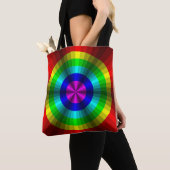 Optische Illusion Rainbow All-over-Print tas (Dichtbij)