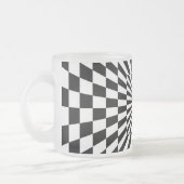 optische illustreerschapentunnel matglas koffiemok (Links)