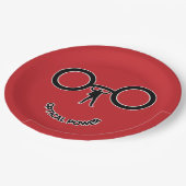 Optische kracht papieren bordje (Gekanteld)