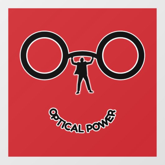 Optische kracht raamsticker (Vel)