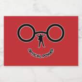 Optische kracht sparkling wijnetiket (Enkel label)