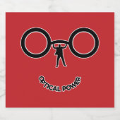 Optische kracht sparkling wijnetiket (Enkel label)