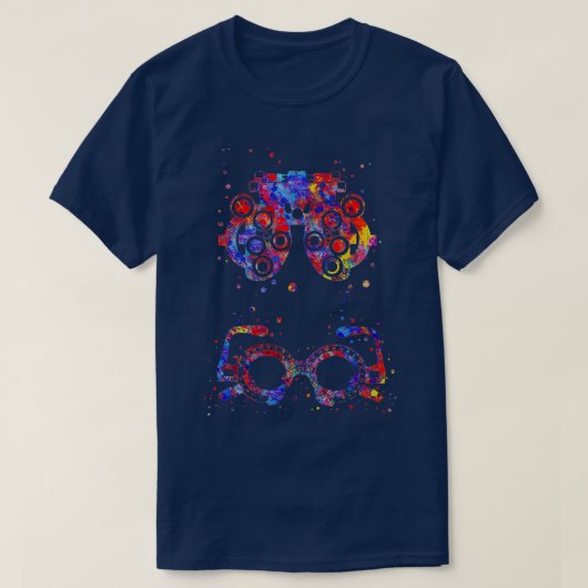 Optische lens Trial Lijst Optometrie Eyeglasglas 2 T-shirt (Design voorkant)