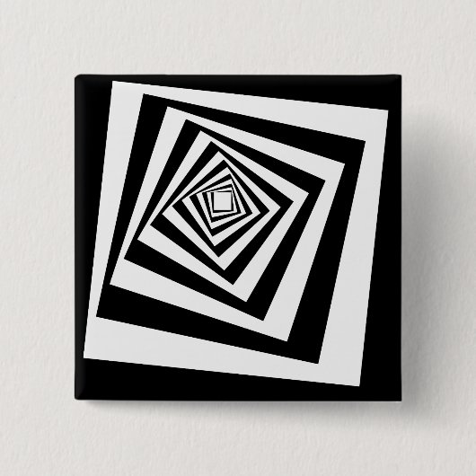 Optische lichtbewegende tunnel vierkante button 5,1 cm (Voorkant)