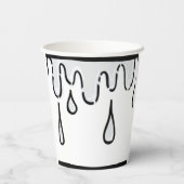 Optische lichting 2D Comic Birthday Party Papieren Bekers (Achterkant)