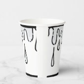 Optische lichting 2D Comic Birthday Party Papieren Bekers (Rechts)