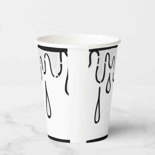 Optische lichting 2D Comic Birthday Party Papieren Bekers (Rechts)