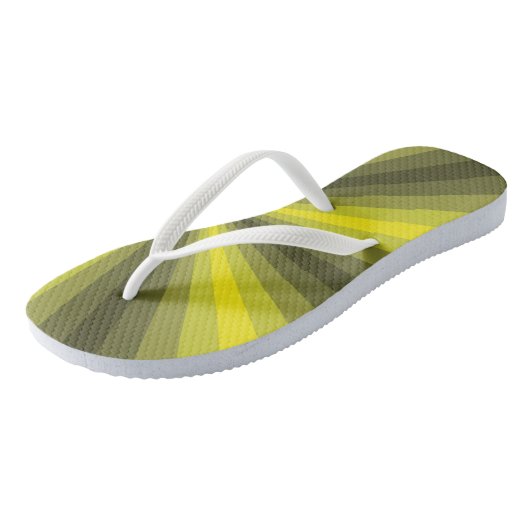 Optische lichtlichtgele Teenslippers (Schuin)