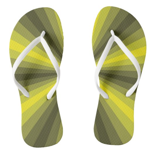 Optische lichtlichtgele Teenslippers (Voetbed)