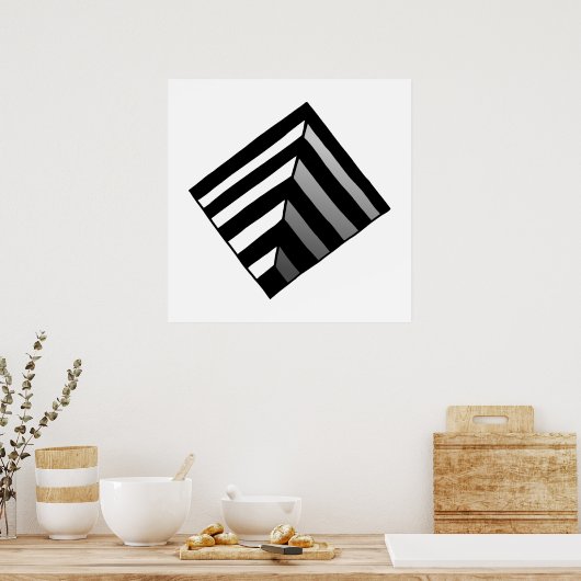 Optische lichtopening poster (Keuken)