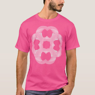 Optische psychedelische illusie t-shirt