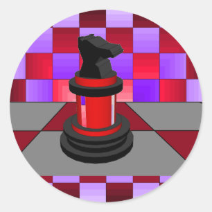 Optische Ridder Schaak CricketDiane 2013 Ronde Sticker