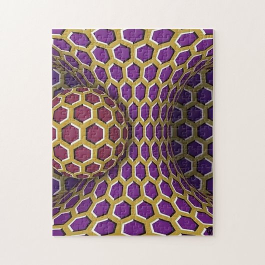 Optische rode buis en bol uitdagend legpuzzel (Verticaal)