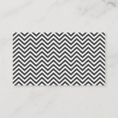 Optische specialist Dark Gray Chevron Stripes Visitekaartje (Achterkant)