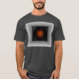 Optische T-shirt grijze geometrische illusie