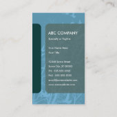 optische test op silhouscreenvogels visitekaartje (Achterkant)