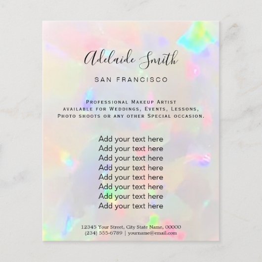 optische textuur flyer (Voorkant)