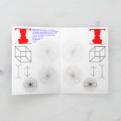 Optische verjaardagskaart van psychologen kaart (Binnen)