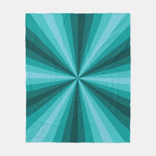 Optische verlichting Aqua Fleece Blanket Deken (Voorkant)