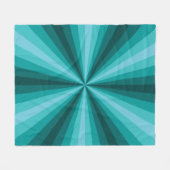 Optische verlichting Aqua Fleece Blanket Deken (Voorkant (Horizontaal))