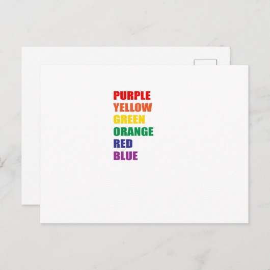 Optische verlichting briefkaart (Voorkant / Achterkant)