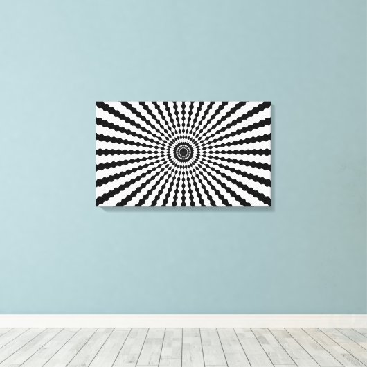 Optische verlichting canvas afdruk (Insitu (Houten vloer))