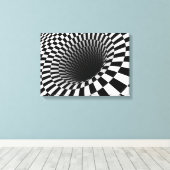 Optische verlichting canvas afdruk (Insitu (Houten vloer))