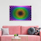 Optische verlichting canvas afdruk (Insitu (Woonkamer))