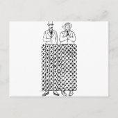 Optische verlichting gebogen been briefkaart (Voorkant)