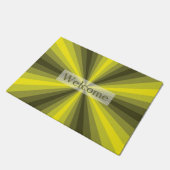Optische verlichting Gele deur Deurmat (Schuin)