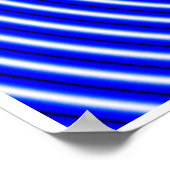 Optische verlichting Hypno blauw Poster (Hoek)