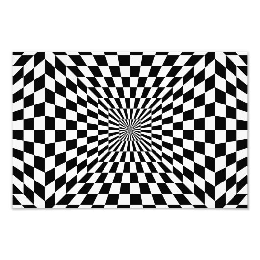 Optische verlichting op het bord foto afdruk (Voorkant)