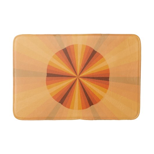 Optische verlichting Oranje badmat (Voorkant)