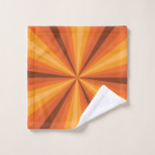 Optische verlichting Oranje handdoekset Bad Handdoek (Wasdoekje)