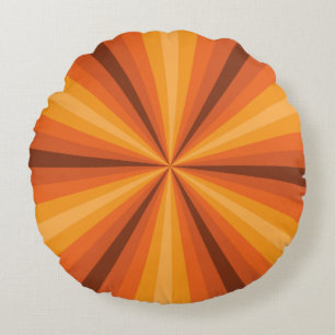Optische verlichting Oranje ronddraaiend Rond Kussen