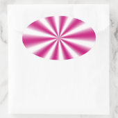 Optische verlichting ovale sticker (Tas)