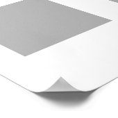 Optische verlichting PerspectiefStippen grijs en w Poster (Hoek)