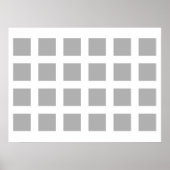 Optische verlichting PerspectiefStippen grijs en w Poster (Voorkant)