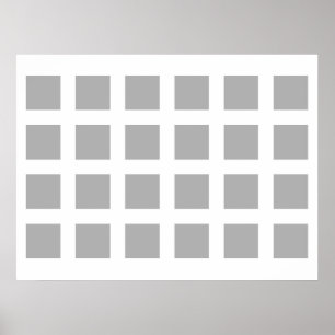 Optische verlichting PerspectiefStippen grijs en w Poster