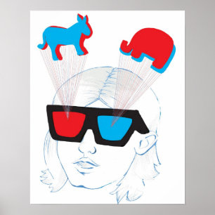 Optische verlichting poster