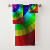 Optische verlichting Rainbow Bathroom-handdoekset Bad Handdoek (Insitu)