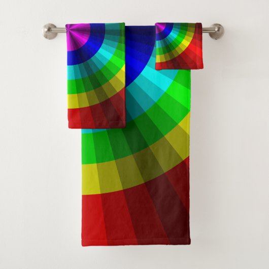 Optische verlichting Rainbow Bathroom-handdoekset Bad Handdoek (Insitu)