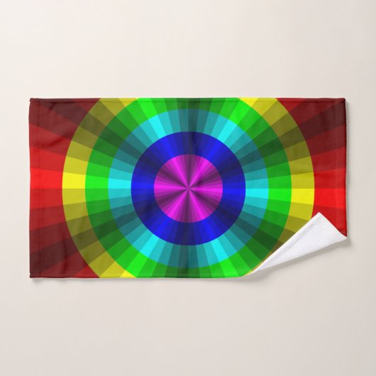 Optische verlichting Rainbow Bathroom-handdoekset Bad Handdoek (Handdoek)