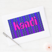 Optische verlichting rechthoekige sticker (Envelop)