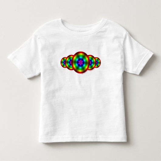 Optische verlichting Regenboog Kinder en Baby lich Kinder Shirts (Voorkant)