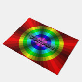 Optische verlichting Regenboogdoormat Deurmat (Schuin)