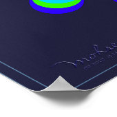 Optische verlichting ventilatorpropeller poster (Hoek)